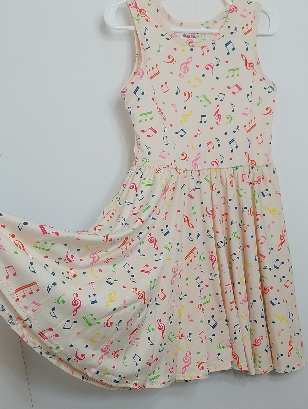 Dot Dot Smile Girls Dress Size 3T 4T Melody Maker Musical Notes - Picture 3 of 10